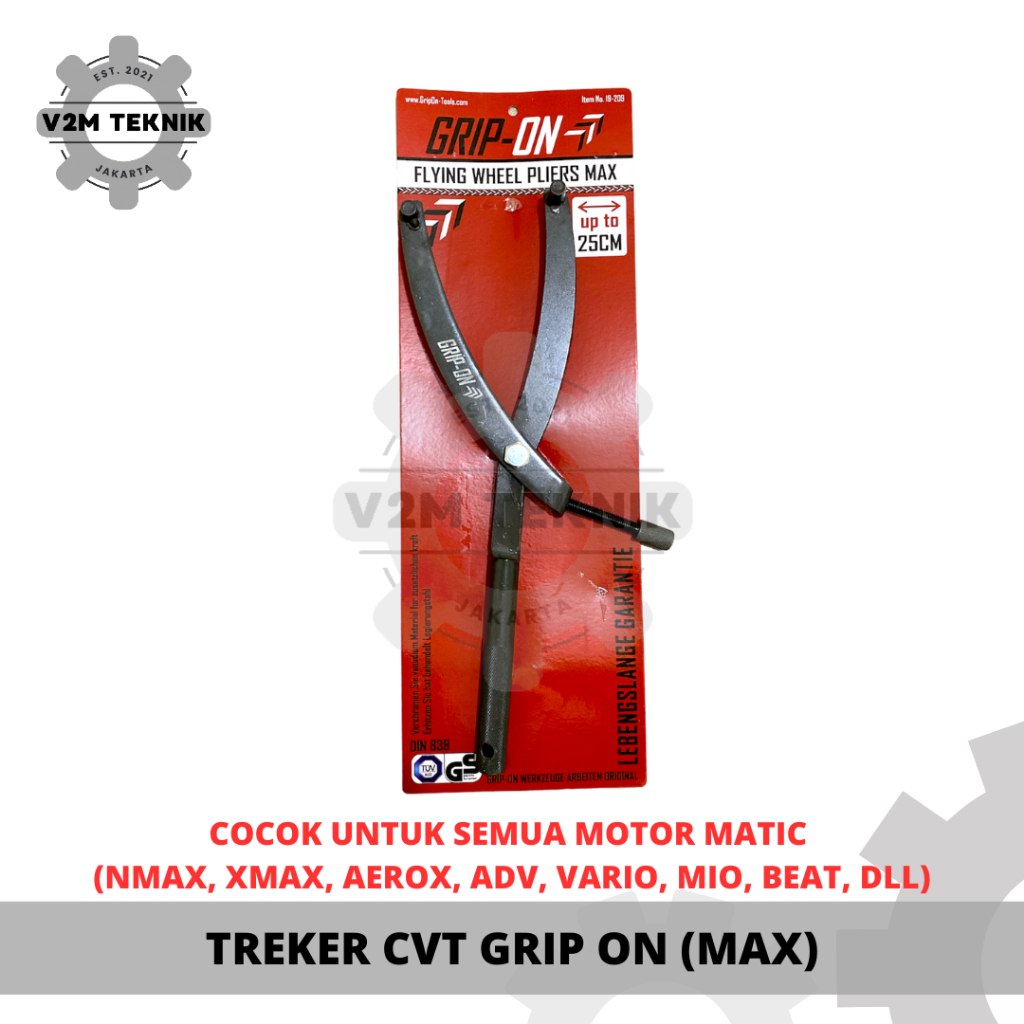 Treker CVT GRIP ON MAX / Kunci Treker Kopling Matic CVT UNIVERSAL NMAX XMAX AEROX LEXI ADV VARIO MIO