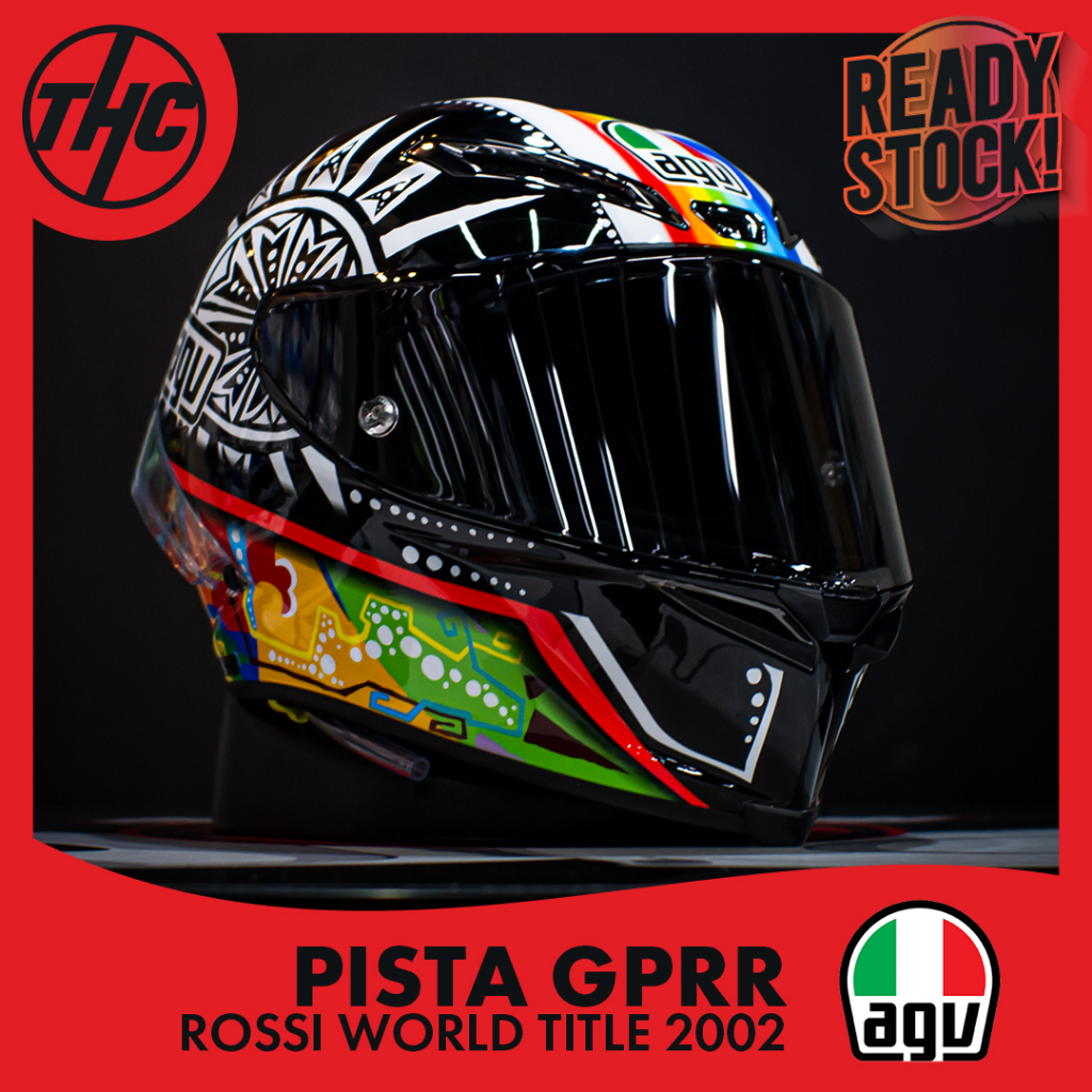 AGV PISTA GPRR ROSSI WORLD TITLE 2002 LIMITED EDITION GP-RR FULL FACE