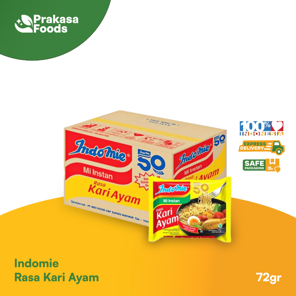 

Indomie Kuah Kari Ayam 1 Carton
