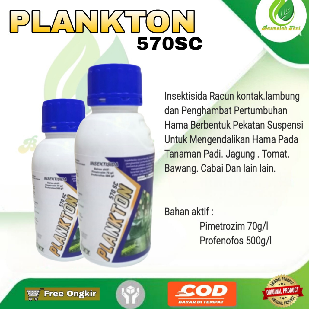PLANKTON 570SC INSEKTISIDA AMPUH OBAT HAMA WERENG PESTISIDA GROSIR INSEKTISIDA HAMA PLANKTON 250ml P