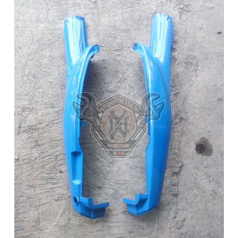COVER BODY BELAKANG KANAN KIRI YAMAHA ALFA ALFA CHAMP ALFA 2 100CC BIRU