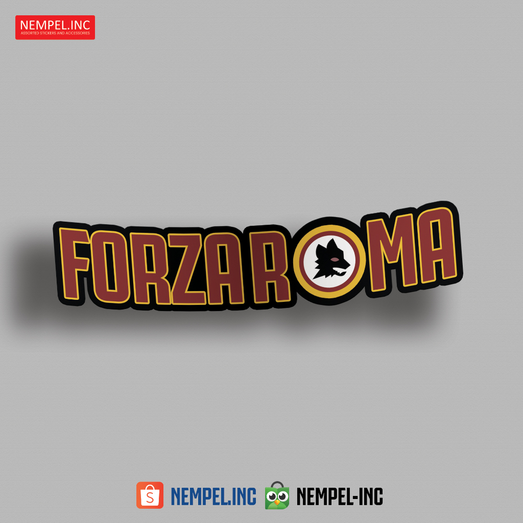 

Sticker Stiker Vinyl Forza Roma 001