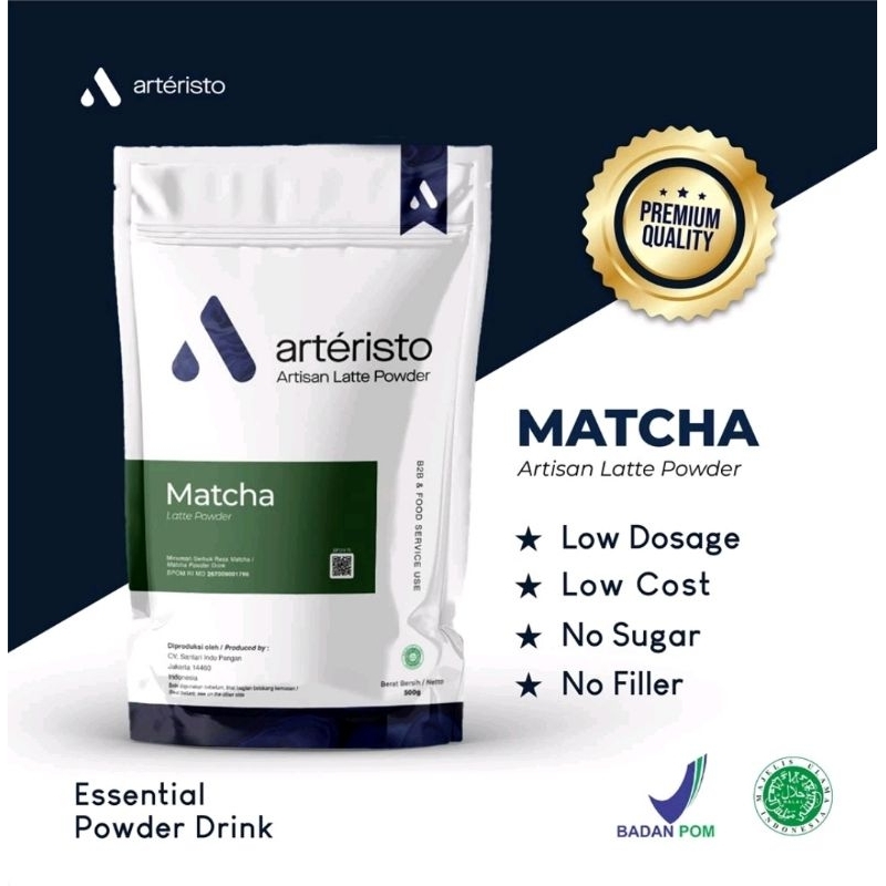 

ARTERISTO MATCHA PREMIUM POWDER 500GRAM NO SUGAR