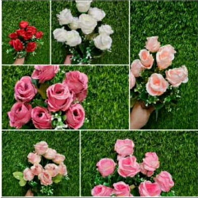 BUNGA ROSE MINI K9 ARTIFICIAL / HIASAN DEKORASI PERNIKAHAN
