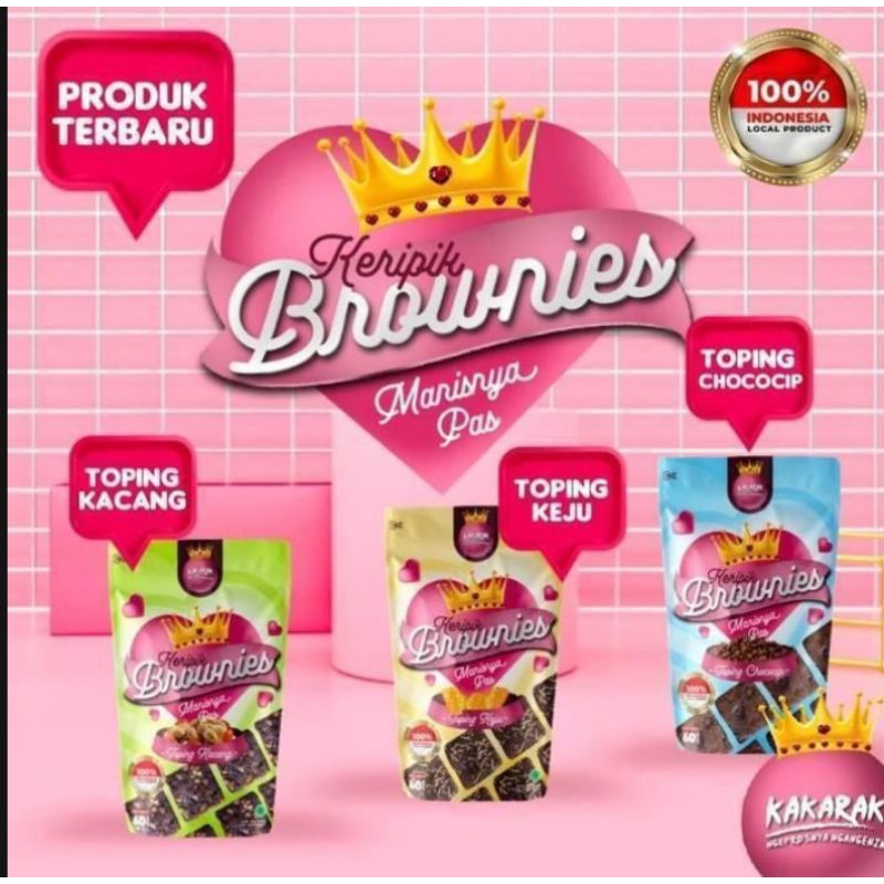 

Kakarak Food - Keripik Brownies 60 gr Choco Chip