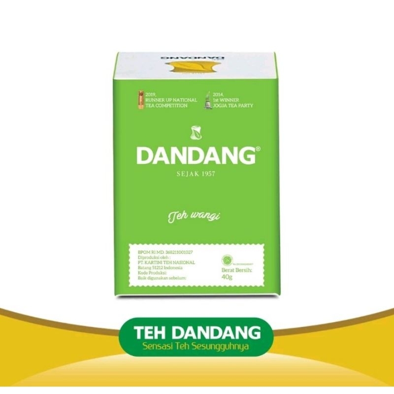 

Teh Dandang Hijau Kemasan 40 Gram Teh Tubruk Premium