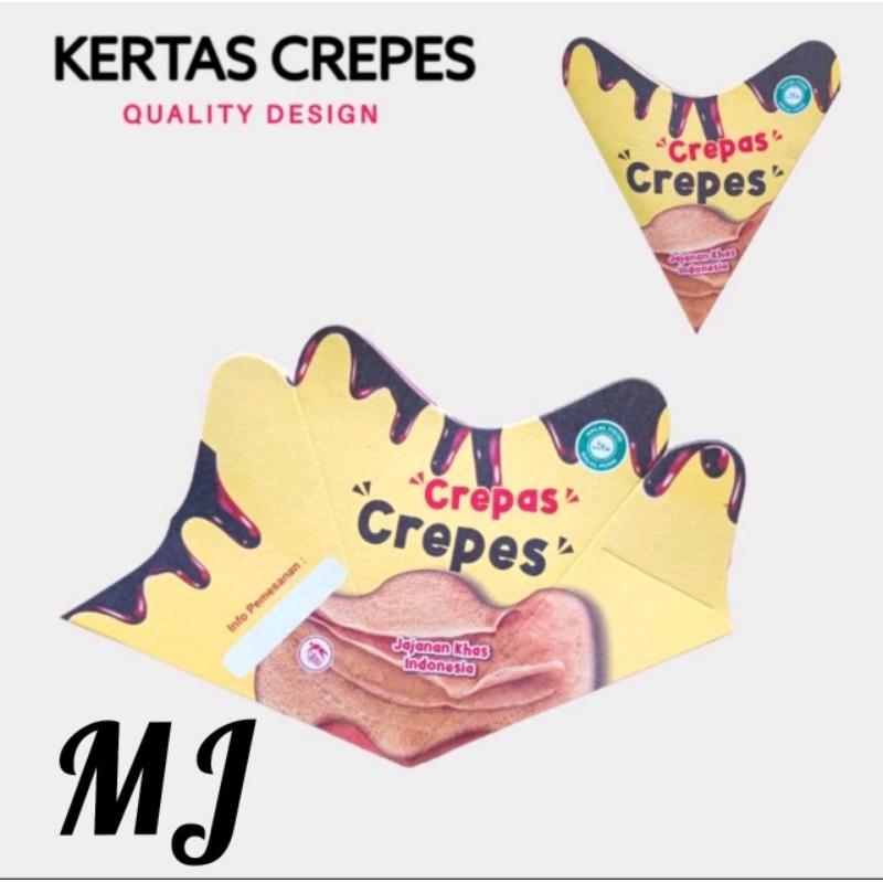 

Kertas Crepes Ukuran 15 x 18 cm isi 100 Pcs // Bungkus Krepes Terbaru // Wadah Crepes Terbaru