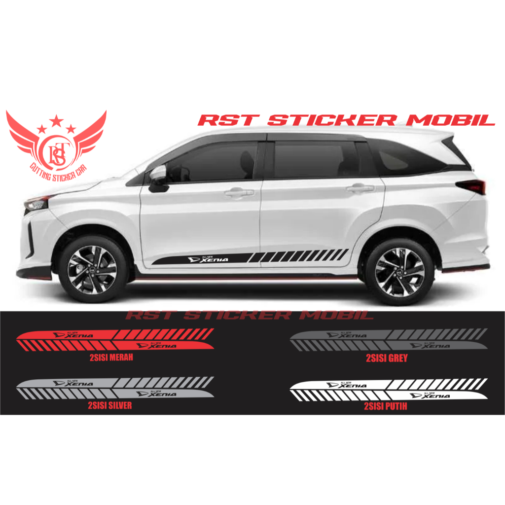 PROMO STICKER STIKER LIST BODY SAMPING MOBIL ALL NEW XENIA CUTTING STICKER MOBIL DAIHATSU ALL NEW XE