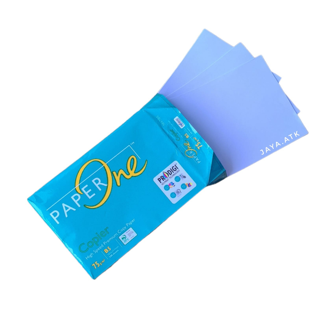 

KERTAS HVS B5 75 GSM 100 LEMBAR KERTAS PRINT FOTOCOPY PUTIH POLOS