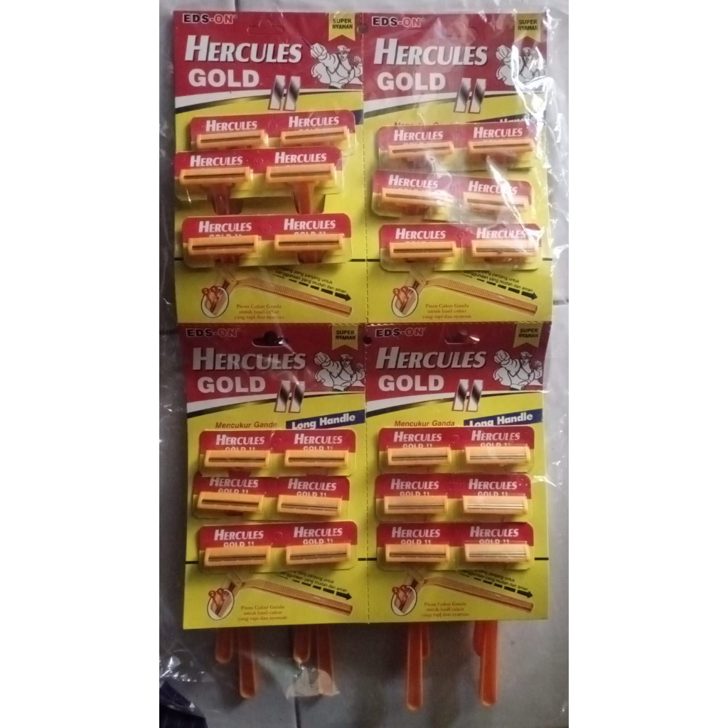 Alat cukur GOLD manual ISI 2 mata silet