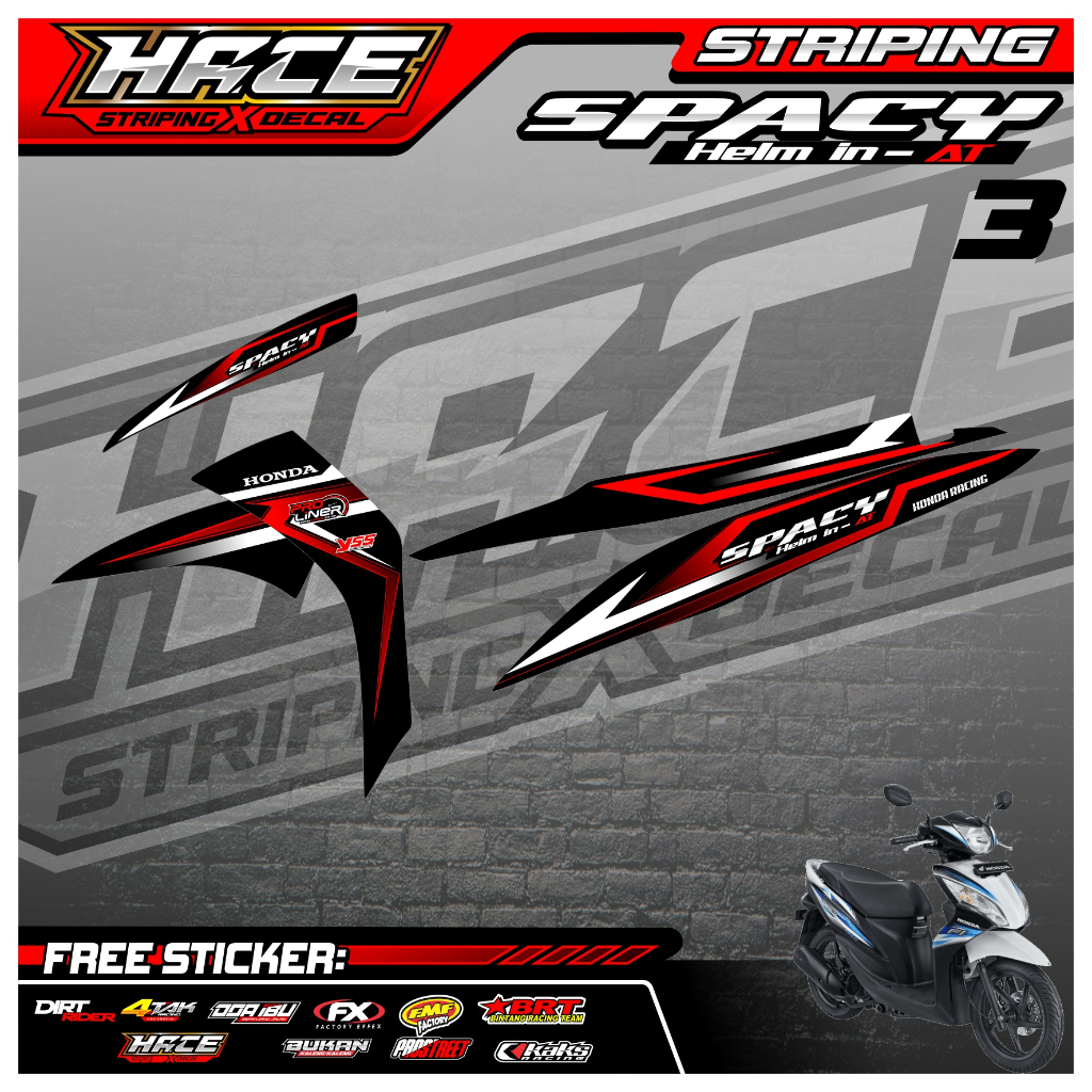 STRIPING SPACY - STRIPING SPACY PREMIUM GRAFIK KODE 03
