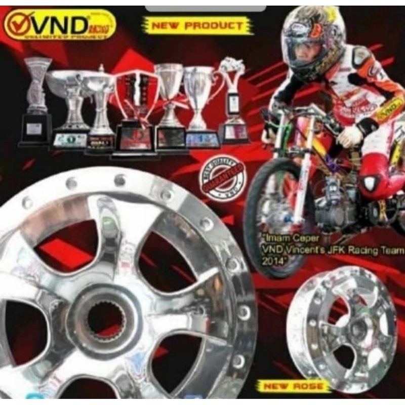 TROMOL BELAKANG CROME VND VARIO 110- BEAT - SCOOPY MODEL ROSE