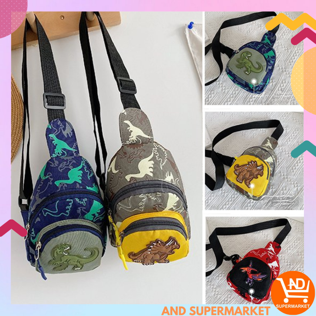 Tas Selempang Dada Anak Motif Karakter Lucu Slig Bag Import Anak Tas Jalan Anak Cewek Cowok T290