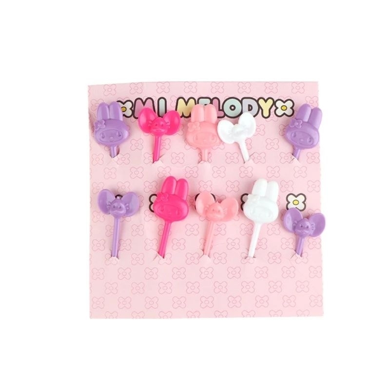 Food Picks tusukan bento Sanrio Melody dan jari tangan
