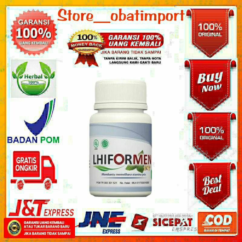 LHIFORMEN OBAT KUAT MENINGKATKAN STAMINA PRIA ISI 50 KAPSUL 500mg SUDAH BPOM