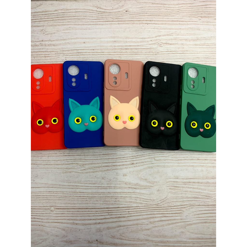 Soft Case Karakter Cat Timbul For REAL 91/C12/C21/9 PRO/REDMI 9/10/NOTE 10 4G/NOTE 11 PRO 4G