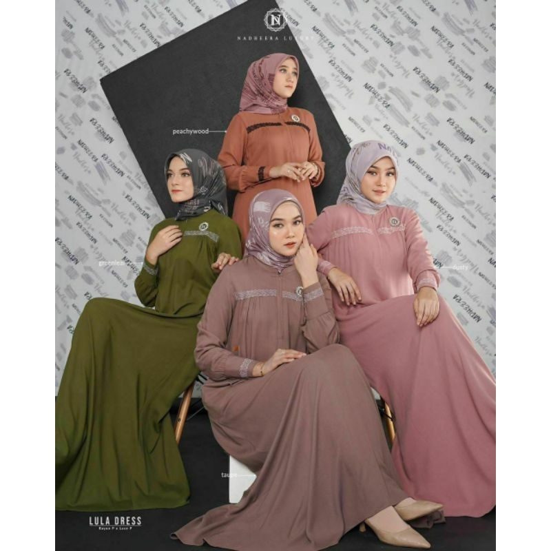 Lula Dress/Gamis Lula ori nadheera luxury