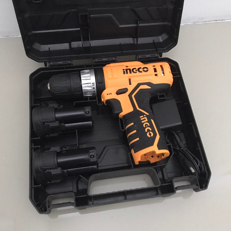 INGCO Cordless Impact Drill Bor Tembok Tanpa Kabel