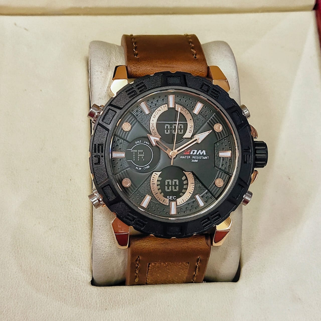 Jam Tangan KDM K9050 Kulit Original Berkualitas plus Box ORI