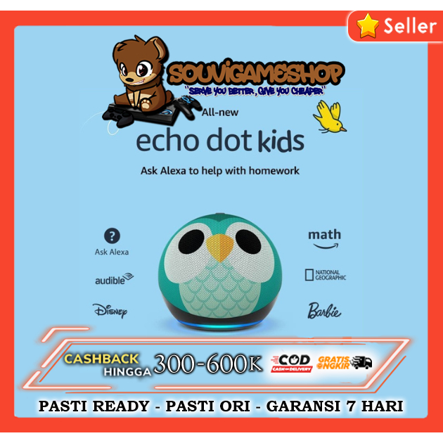 PROMO Amazon All New Echo Dot Kids 5th Gen 2022 Parental Control