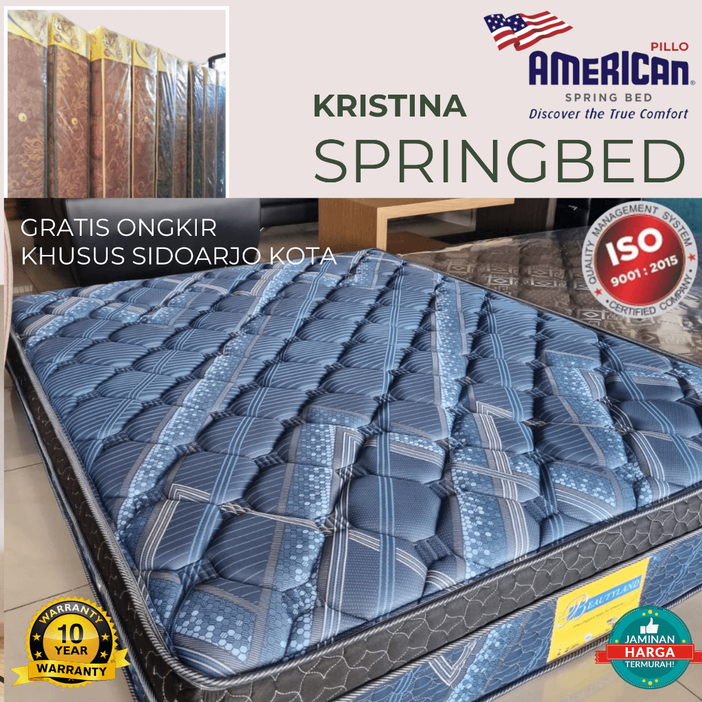 Kasur Springbed American Beautyland Comfort Top Asli