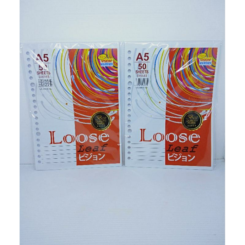 

Lose leaf A5/isi ulang binder