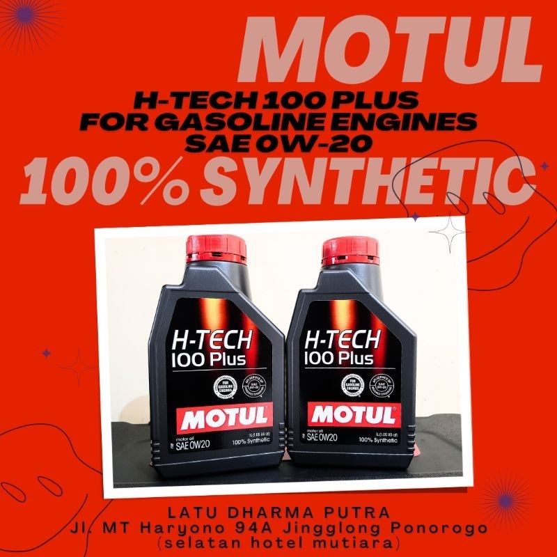 Motul H-Tech 100 Plus gasoline engines sae 0w.20 1liter