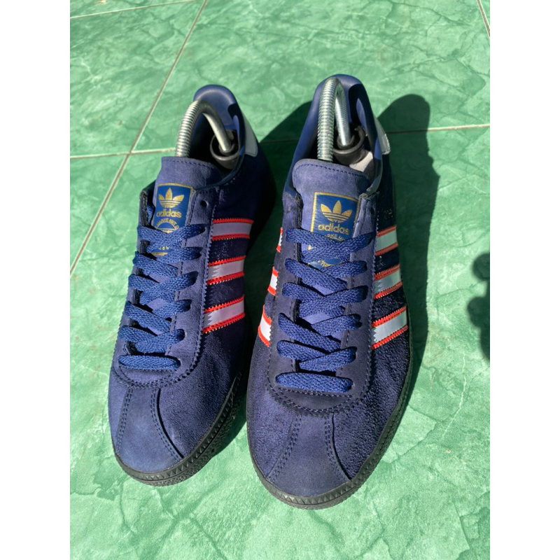 Adidas Munchen Edge Deep Blue Soft Red OG Exclusive ORIGINAL