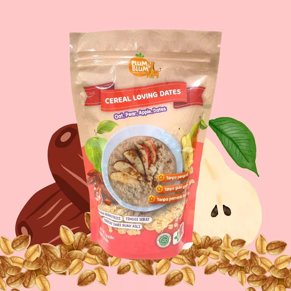 

Pulm & Blum Cereal Buah Loving Dates Oat,Pear,Apple,Dates