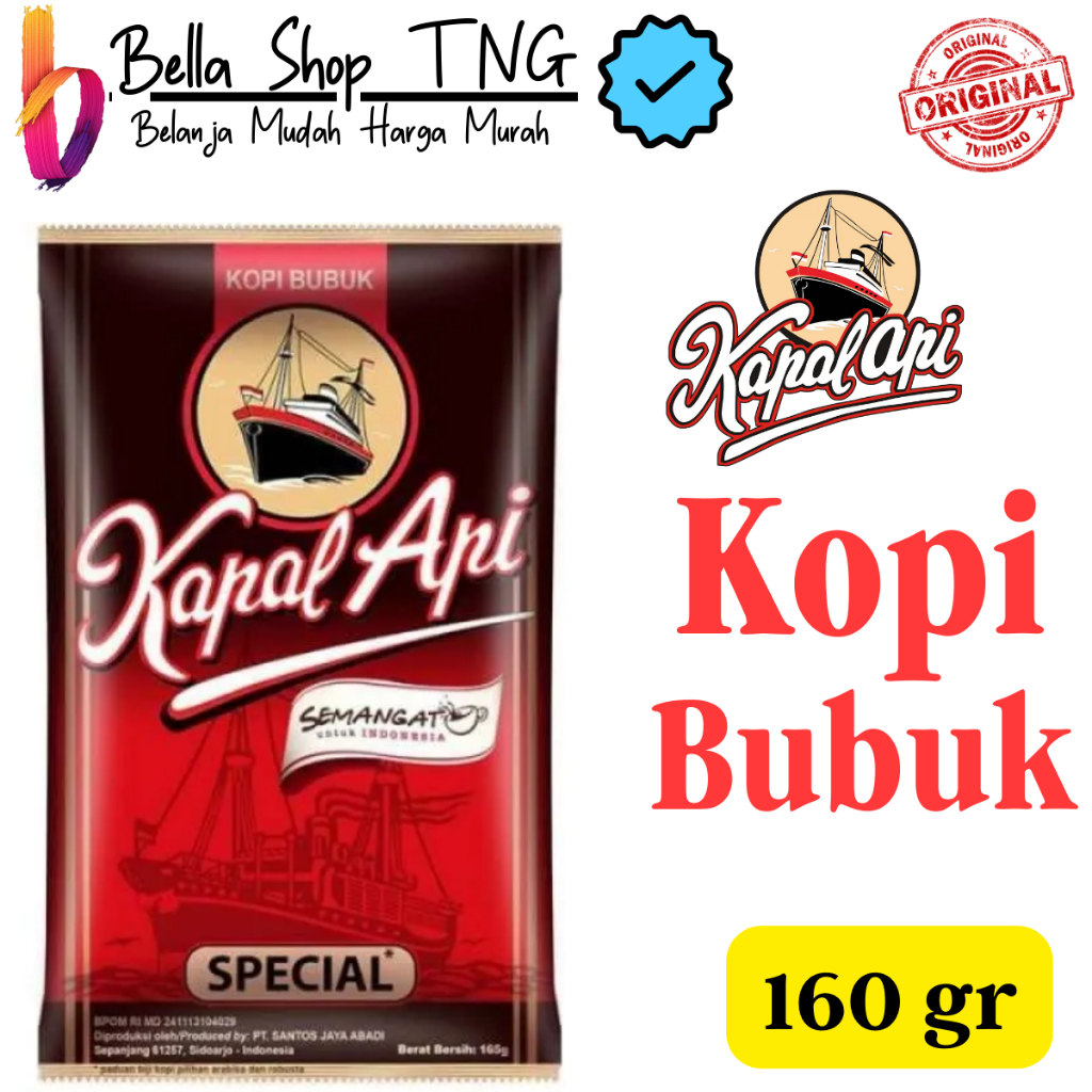 

Kapal Api Spesial Merah Bubuk Kopi 160 gr