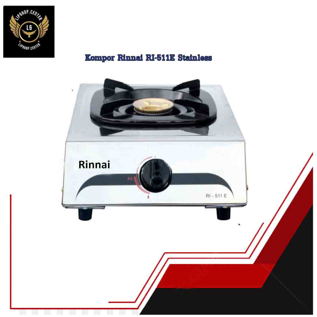 KOMPOR RINNAI RI-511E / KOMPOR GAS 1 TUNGKU RI511E / KOMPOR GAS RINNAI 1 TUNGKU 511 E