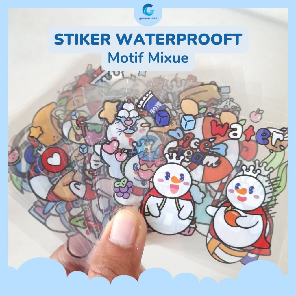 

Sticker NONO Kartun Bahan PVC Mixue [ECER] 1 LEMBAR / Stiker Waterprooft