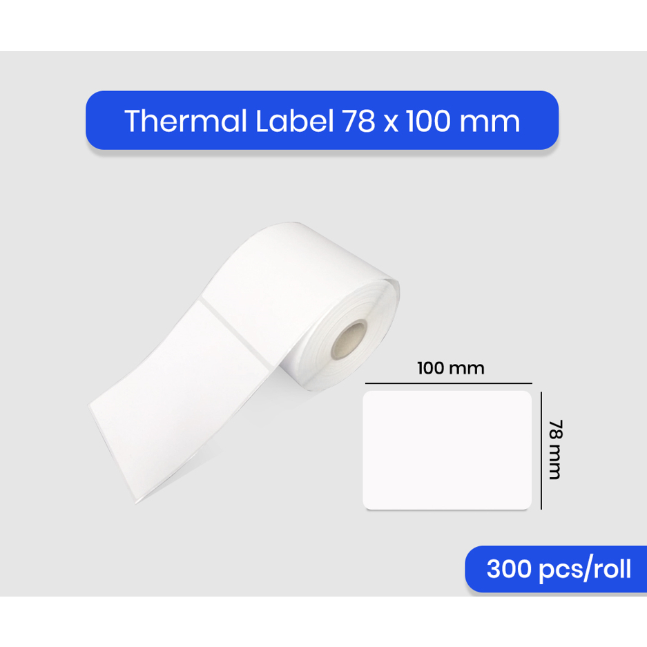 

Sticker Label Barcode Thermal [78 x 100] Label Barcode Olshop Label Pengiriman 78x100 mm 80X100MM / 3" X4" ISI 300PCS