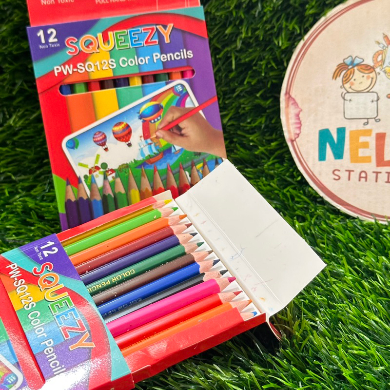 

Pensil Warna Squeezy/Gadjahmada Pendek 12 warna