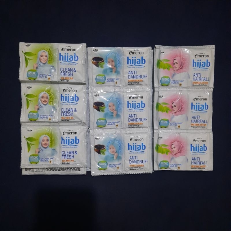 AHZA SHAMPOO EMERON HIJAB SACHET PER RENCENG (24pcs/12Baris)