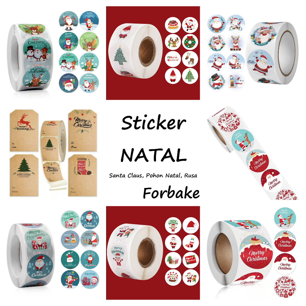 

Stiker Label Bingkisan Sticker Toples Natal Christmas Xmas Kue Kering