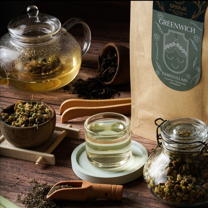 

GREENWICH - Teh Hijau Chamomile Sereh, Teh Racikan by Sahaja Artisan Tea