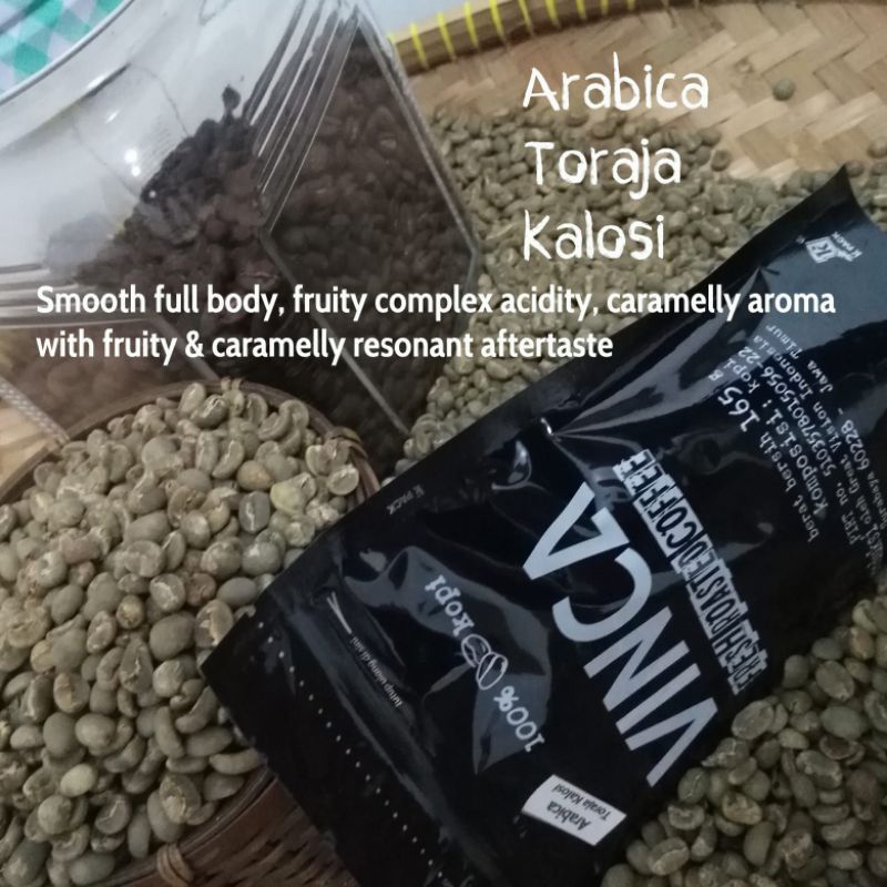 

Vinca kopi Arabica Toraja Kalosi 500 gram