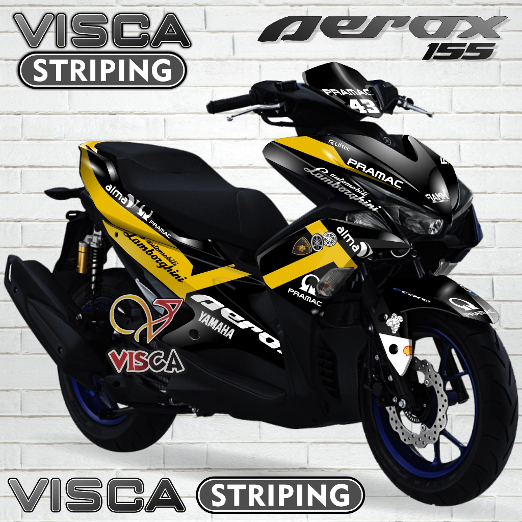 Decal Aerox 155 Old Full Body - Stiker Aerox 155 Old Keren - Striping Aerox 155 Old Variasi - Decal 