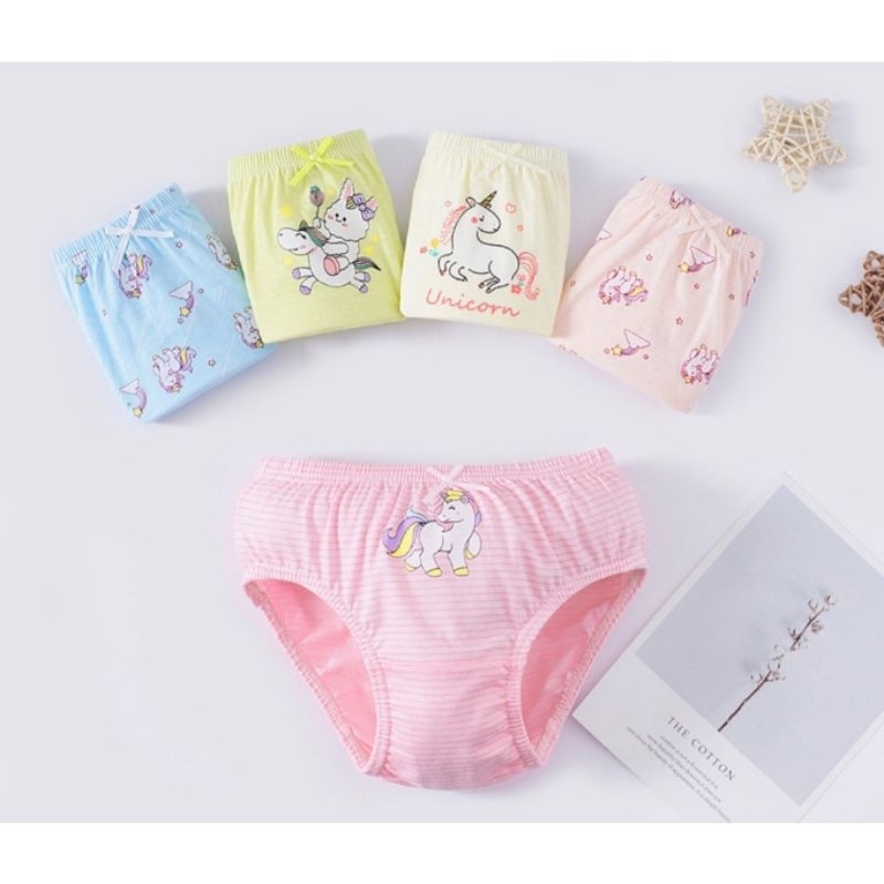 CA10 5pcs Celana Dalam Katun Anak Perempuan Cewek dengan Kotak(2-13thn)