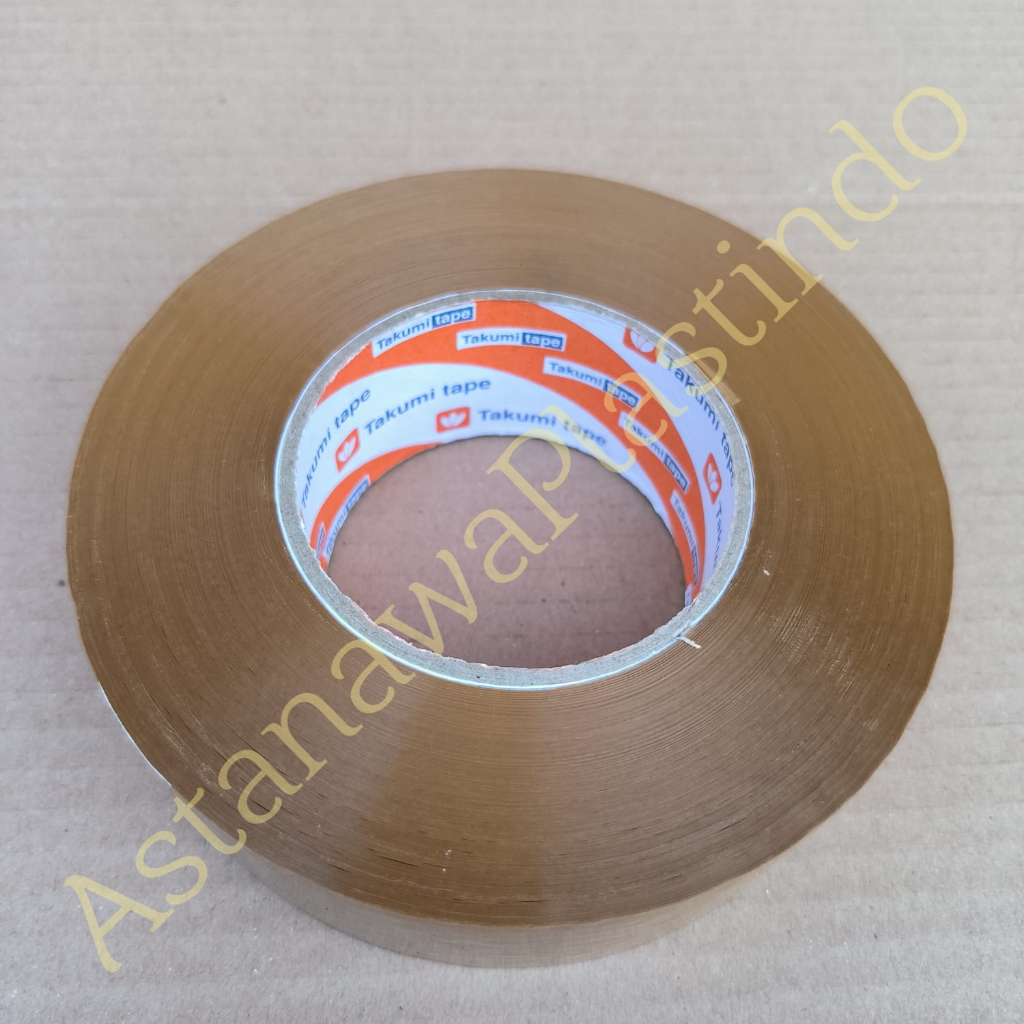 

TAKUMI TAPE lakban Bening lakban Coklat 45 mm x 500 Yard plakban selotip OPP BOPP 300m kualitas daimaru