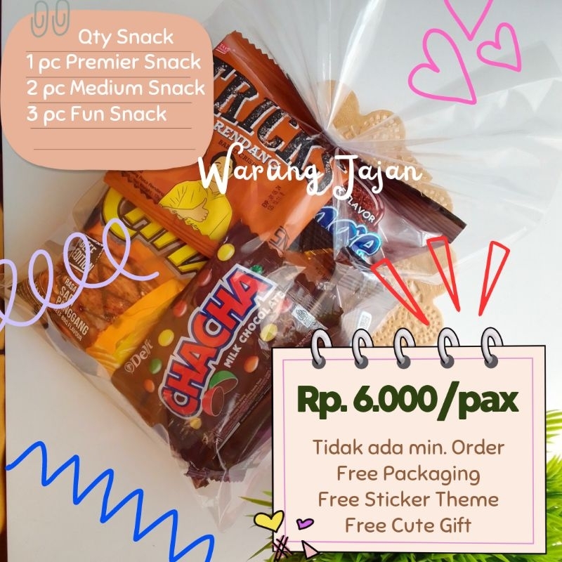 

Bingkisan/Souvenir Snack/Jajan Ulang Tahun/Birthday