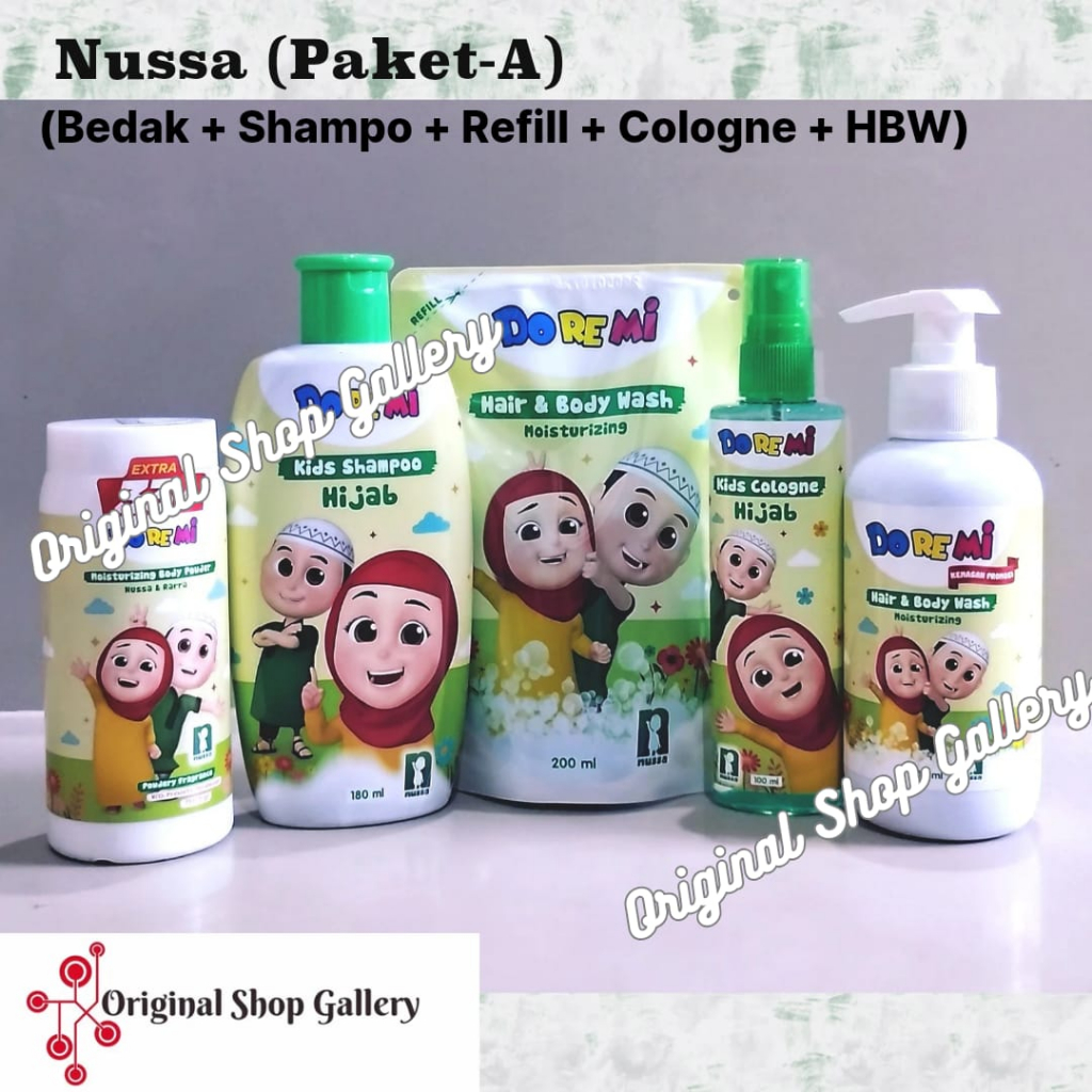 DOREMI Nussa Rara Paket Mandi Sabun+Shampo+Cologne+Sanitizer Halal || Kado Anak Laki-Laki Dan Peremp
