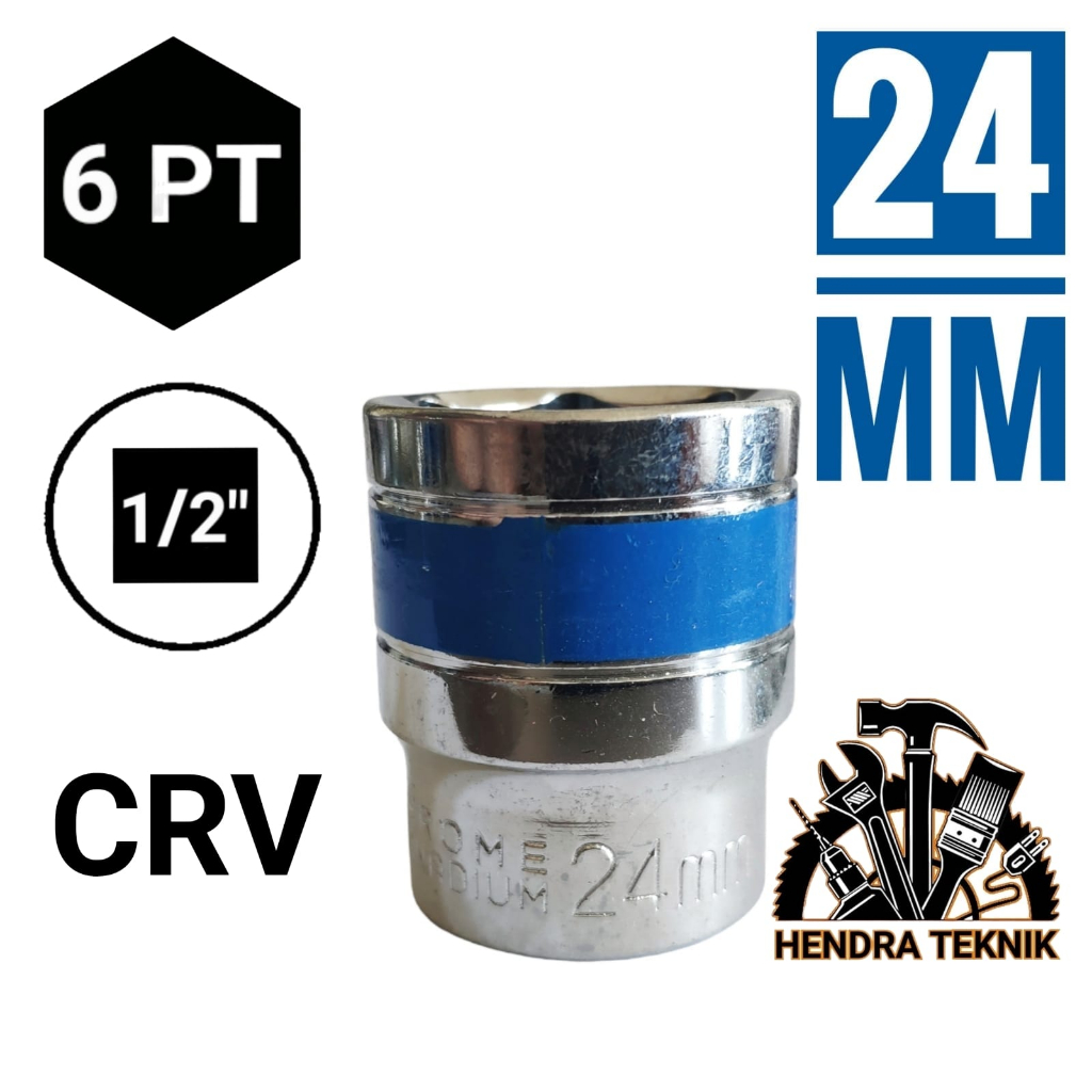 MATA SOCK 24MM CHROME MURAH KUNCI SOK ECERAN 24mm MATA SOK 24 MM MURAH