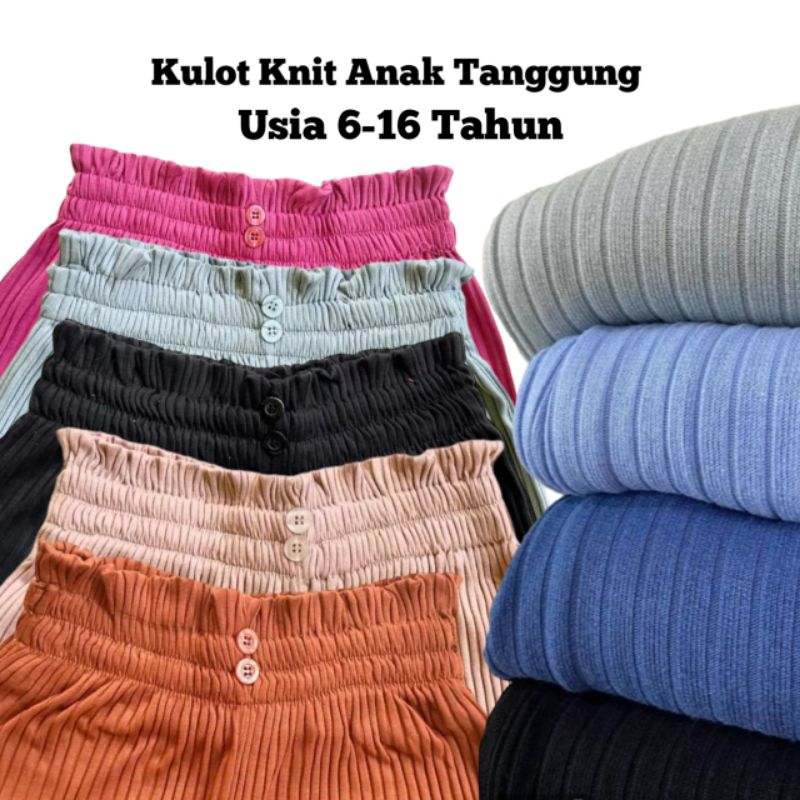 Kulot Kenit Anak Kancing (Button) 3-17 Tahun / Kulot Kenit Hornet