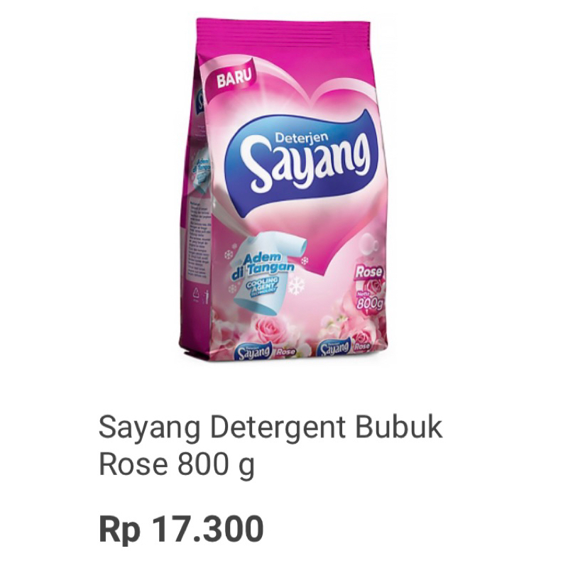 detergen sayang 800gr