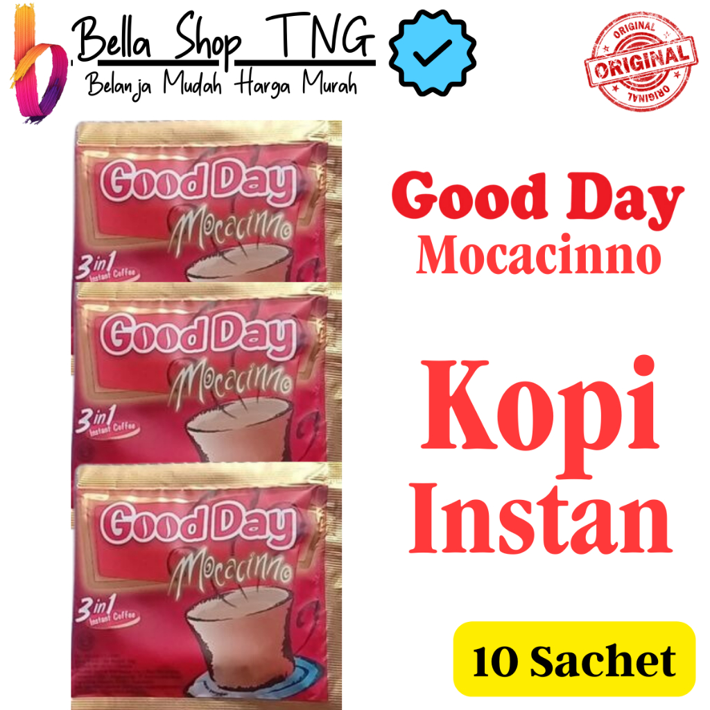 

Good Day Mocacinno 3 in 1 Kopi Instan 20 gr / 10 pcs