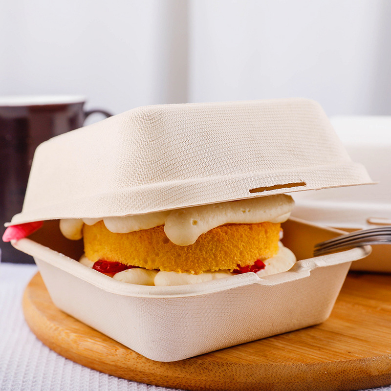 5 PCS Kotak hamburger korean cake / Paperbox burger / Styrofoam alas burger cake