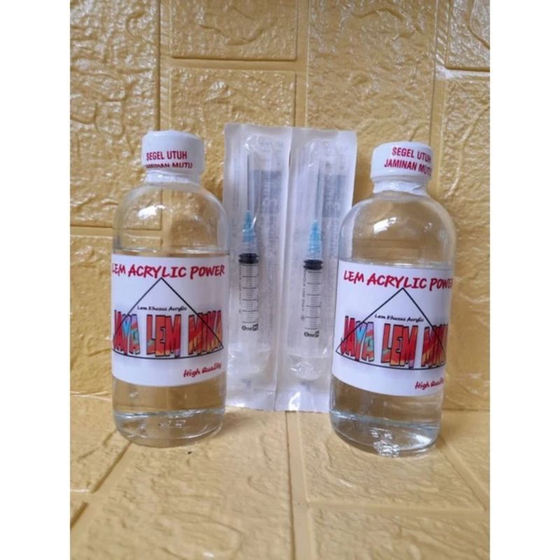

Lem akrilik type high 250ml /lem acrylic + suntikan