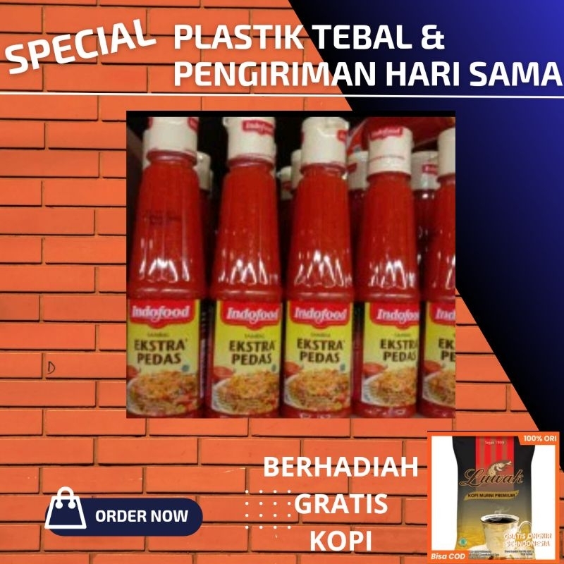 

indofood extra pedas saos sambal saus 140 ml 1 botol